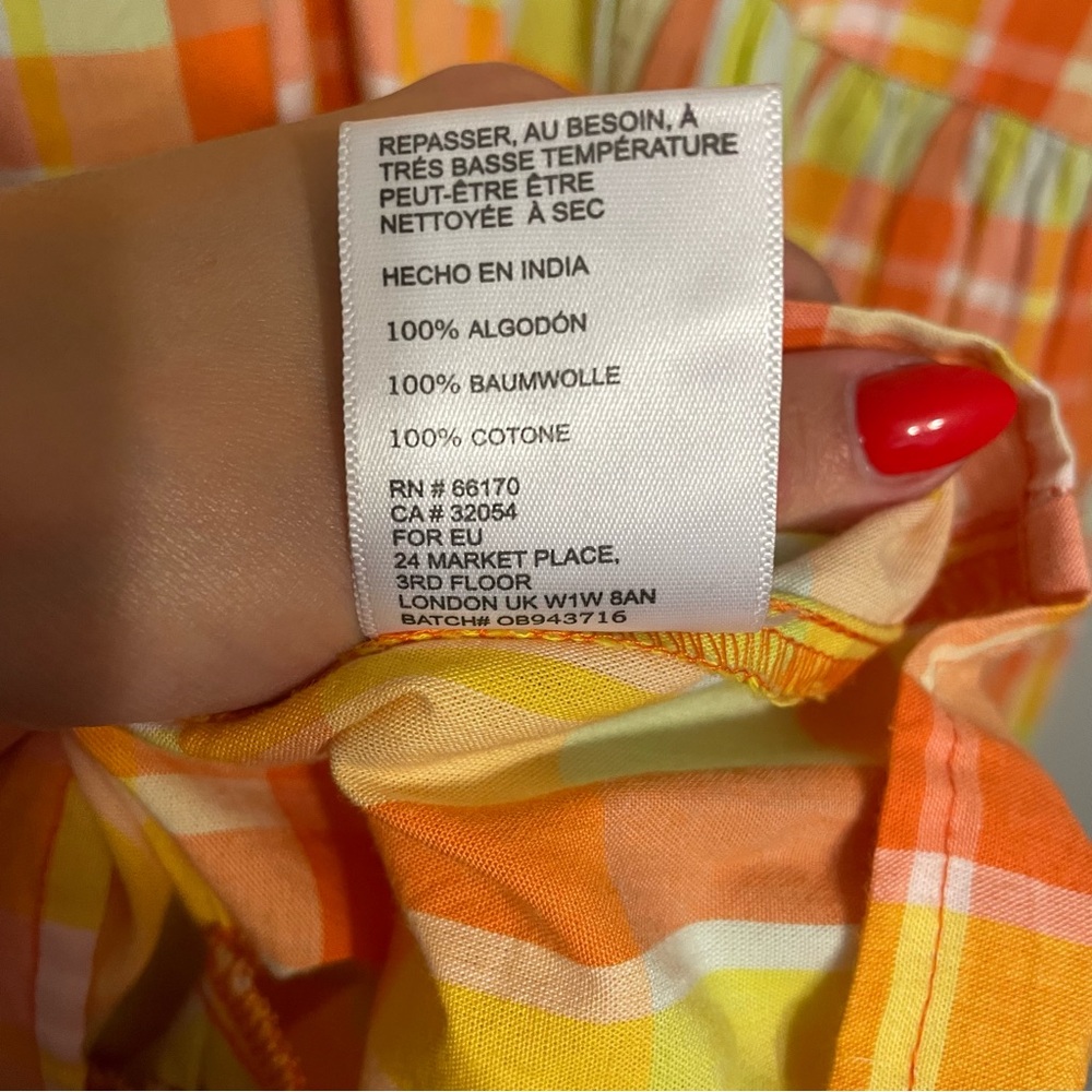 URBAN OUTFITTERS Plaid Asymmetrical Babydoll Carousel Dress - Picture 11 of 11